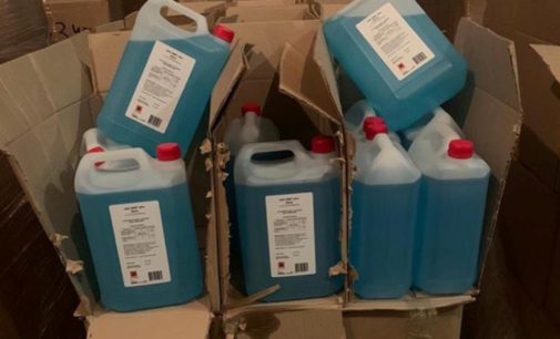 На Волыни СБУ «накрыла» подпольный цех с контрафактными антисептиками