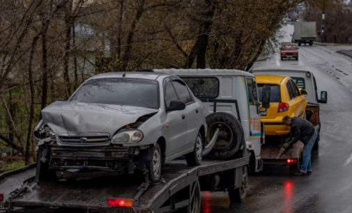 ДТП на скользкой дороге: ЗАЗ и Hyundai столкнулись в Днепре