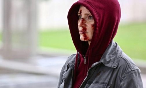 В Сеть попали снимки Джессики Честейн с окровавленным лицом
