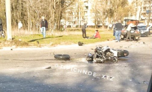 В Харькове разбился насмерть мотоциклист