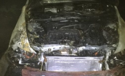 В Харькове на шоссе сгорели две Honda